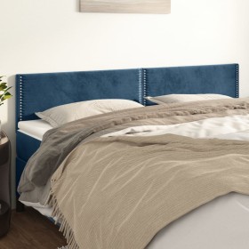 Headboards 2 units of dark blue velvet 80x5x78/88 cm by , Headboards and footboards - Ref: Foro24-345962, Price: 59,99 €, Dis...