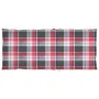 Garden chairs 4 pcs solid teak wood red checkered cushions by , Garden chairs - Ref: Foro24-3065543, Price: 517,02 €, Discoun...