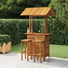 Garden bar furniture set 3 pieces solid acacia wood by , Garden sets - Ref: Foro24-3116008, Price: 445,30 €, Discount: %