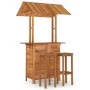 Garten-Barmöbel-Set 3-teilig aus massivem Akazienholz von , Gartensets - Ref: Foro24-3116008, Preis: 454,03 €, Rabatt: %