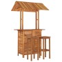 Garten-Barmöbel-Set 3-teilig aus massivem Akazienholz von , Gartensets - Ref: Foro24-3116008, Preis: 493,39 €, Rabatt: %