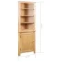 Armario de esquina de madera maciza de roble 59x36x180 cm de vidaXL, Taquillas y armarios de almacenamiento - Ref: Foro24-247...