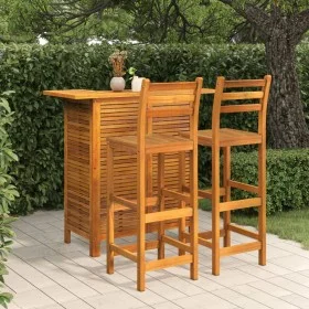 Garden bar furniture set 3 pieces solid acacia wood by , Garden sets - Ref: Foro24-3115998, Price: 311,93 €, Discount: %