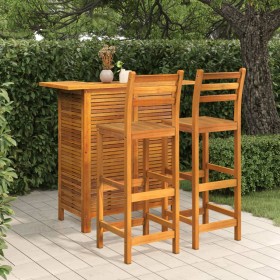 Garten-Barmöbel-Set 3-teilig aus massivem Akazienholz von , Gartensets - Ref: Foro24-3115998, Preis: 315,98 €, Rabatt: %