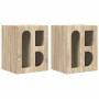 Mesita de Noche 2 pcs Roble Sonoma 40 x 35 x 50 cm en Mesitas de noche | Comprar online en Foro24