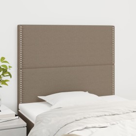 Headboards 2 units of taupe gray fabric 100x5x78/88 cm by , Headboards and footboards - Ref: Foro24-3116186, Price: 50,28 €, ...