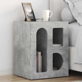 Mesita de Noche 2 pcs Gris Concreto 40 x 35 x 50 cm en Mesitas de noche | Comprar online en Foro24