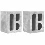 Mesita de Noche 2 pcs Gris Concreto 40 x 35 x 50 cm en Mesitas de noche | Comprar online en Foro24