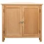 Eckschrank aus massivem Eichenholz, 80 x 33,5 x 78 cm von vidaXL, Schließfächer und Lagerschränke - Ref: Foro24-247039, Preis...