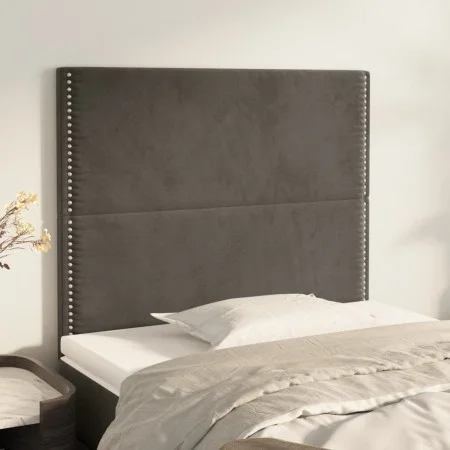 Headboards 2 units of dark gray velvet 80x5x78/88 cm by , Headboards and footboards - Ref: Foro24-3116223, Price: 54,61 €, Di...