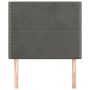 Headboards 2 units of dark gray velvet 80x5x78/88 cm by , Headboards and footboards - Ref: Foro24-3116223, Price: 55,43 €, Di...