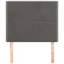Headboards 2 units of dark gray velvet 80x5x78/88 cm by , Headboards and footboards - Ref: Foro24-3116223, Price: 54,61 €, Di...
