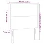 Headboards 2 units of dark gray velvet 80x5x78/88 cm by , Headboards and footboards - Ref: Foro24-3116223, Price: 54,61 €, Di...