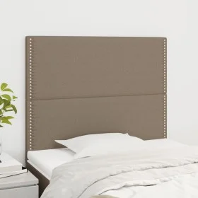 Headboards 2 units of taupe gray fabric 90x5x78/88 cm by , Headboards and footboards - Ref: Foro24-3116178, Price: 47,42 €, D...