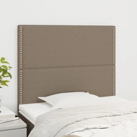 Headboards 2 units of taupe gray fabric 90x5x78/88 cm by , Headboards and footboards - Ref: Foro24-3116178, Price: 47,42 €, D...