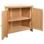 Eckschrank aus massivem Eichenholz, 80 x 33,5 x 78 cm von vidaXL, Schließfächer und Lagerschränke - Ref: Foro24-247039, Preis...