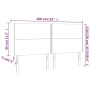 Kopfteile 4 Einheiten aus dunkelgrauem Stoff 80x5x78/88 cm von , Kopf- und Fußteile - Ref: Foro24-3116199, Preis: 94,38 €, Ra...