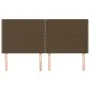 Headboards 4 units of dark brown fabric 90x5x78/88 cm by , Headboards and footboards - Ref: Foro24-3116209, Price: 87,57 €, D...