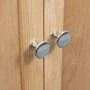 Eckschrank aus massivem Eichenholz, 80 x 33,5 x 78 cm von vidaXL, Schließfächer und Lagerschränke - Ref: Foro24-247039, Preis...