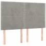 Cabeceros 4 unidades terciopelo gris claro 72x5x78/88 cm de , Cabeceros y pies de cama - Ref: Foro24-3116240, Precio: 82,73 €...
