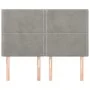 Kopfteile 4 Einheiten hellgrauer Samt 72x5x78/88 cm von , Kopf- und Fußteile - Ref: Foro24-3116240, Preis: 82,73 €, Rabatt: %
