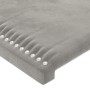 Kopfteile 4 Einheiten hellgrauer Samt 72x5x78/88 cm von , Kopf- und Fußteile - Ref: Foro24-3116240, Preis: 83,61 €, Rabatt: %
