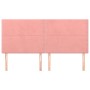 Kopfteile 4 Einheiten aus rosa Samt 100x5x78/88 cm von , Kopf- und Fußteile - Ref: Foro24-3116263, Preis: 92,03 €, Rabatt: %