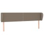 Kopfteil aus taupegrauem Stoff, 203 x 23 x 78/88 cm von , Kopf- und Fußteile - Ref: Foro24-3117030, Preis: 60,97 €, Rabatt: %