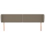 Kopfteil aus taupegrauem Stoff, 203 x 23 x 78/88 cm von , Kopf- und Fußteile - Ref: Foro24-3117030, Preis: 60,97 €, Rabatt: %