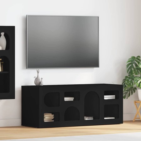 Mueble de TV Negro 100 x 35 x 40 cm Madera de ingeniería en Muebles TV | Comprar online en Foro24