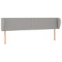 Kopfteil aus hellgrauem Stoff, 183 x 23 x 78/88 cm von , Kopf- und Fußteile - Ref: Foro24-3117018, Preis: 62,84 €, Rabatt: %