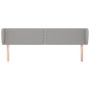 Kopfteil aus hellgrauem Stoff, 183 x 23 x 78/88 cm von , Kopf- und Fußteile - Ref: Foro24-3117018, Preis: 62,84 €, Rabatt: %