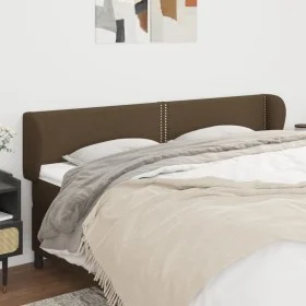Dark gray fabric headboard 163x23x78/88 cm by , Headboards and footboards - Ref: Foro24-3117013, Price: 58,20 €, Discount: %