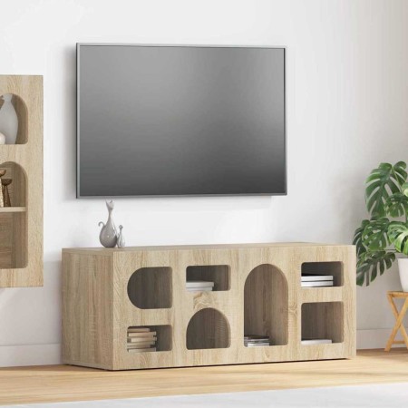 Mueble de TV Roble Sonoma 100 x 35 x 40 cm Madera de ingeniería en Muebles TV | Comprar online en Foro24
