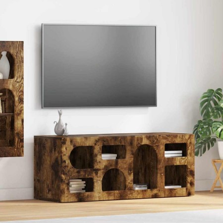 Mueble de TV Roble ahumado 100 x 35 x 40 cm en Muebles TV | Comprar online en Foro24