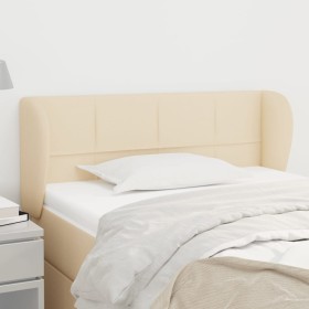 Cabecero de tela color crema 83x23x78/88 cm de , Cabeceros y pies de cama - Ref: Foro24-3117123, Precio: 57,45 €, Descuento: %