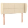 Kopfteil aus cremefarbenem Stoff, 83 x 23 x 78/88 cm von , Kopf- und Fußteile - Ref: Foro24-3117123, Preis: 57,45 €, Rabatt: %