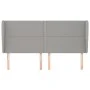Headboard with light gray fabric ears 183x23x118/128 cm by , Headboards and footboards - Ref: Foro24-3117830, Price: 105,67 €...
