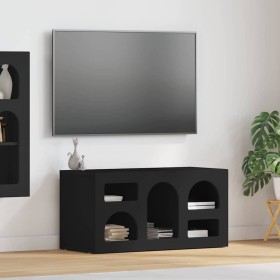 Mueble de TV Negro 80 x 35 x 40 cm Madera de ingeniería en Muebles TV | Comprar online en Foro24