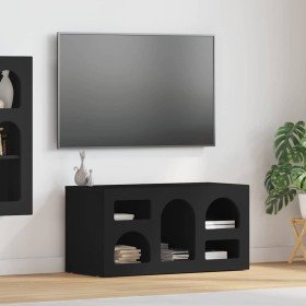 Mueble de TV Negro 80 x 35 x 40 cm Madera de ingeniería en Muebles TV | Comprar online en Foro24
