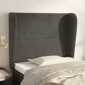 Kopfteil mit dunkelgrauen Samtohren 83x23x118/128 cm von , Kopf- und Fußteile - Ref: Foro24-3117847, Preis: 70,59 €, Rabatt: %