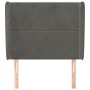 Kopfteil mit dunkelgrauen Samtohren 83x23x118/128 cm von , Kopf- und Fußteile - Ref: Foro24-3117847, Preis: 71,44 €, Rabatt: %