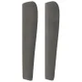 Headboard with dark gray velvet ears 83x23x118/128 cm by , Headboards and footboards - Ref: Foro24-3117847, Price: 70,59 €, D...