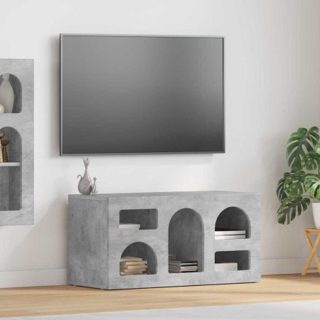 Mueble de TV Gris Concreto 80 x 35 x 40 cm Madera de ingeniería en Muebles TV | Comprar online en Foro24