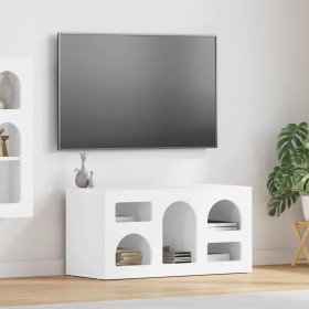 Mueble de TV brillante 80 x 35 x 40 cm Madera de ingeniería en Muebles TV | Comprar online en Foro24