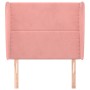 Kopfteil mit rosa Samtohren 83x23x118/128 cm von , Kopf- und Fußteile - Ref: Foro24-3117851, Preis: 75,03 €, Rabatt: %