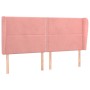 Kopfteil mit rosa Samtohren 203x23x118/128 cm von , Kopf- und Fußteile - Ref: Foro24-3117887, Preis: 113,72 €, Rabatt: %