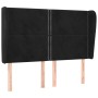 Kopfteil mit Ohren aus schwarzem Samt, 147 x 23 x 118/128 cm von , Kopf- und Fußteile - Ref: Foro24-3117866, Preis: 103,95 €,...