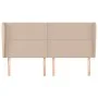 Headboard with ears cappuccino synthetic leather 183x23x118/128 cm by , Headboards and footboards - Ref: Foro24-3117923, Pric...