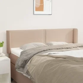 Cabecero de cuero sintético color capuchino 147x16x78/88 cm de , Cabeceros y pies de cama - Ref: Foro24-3118723, Precio: 66,9...